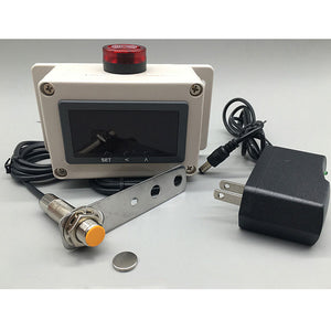 Hall Sensor Motor Speed Sensor with Display 50dB Low-Speed High-Speed Alarm For Magnetic Objects