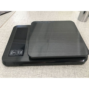 10kg/1g Coffee Scale Timer Digital Kitchen Scale Stainless Steel Food Scale with Timer LED Display