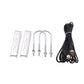 1/4 FM Transmitter Antenna Kit Outdoor Antenna Aluminum Alloy 87-108MHz Five Center Frequency CZE-GP2