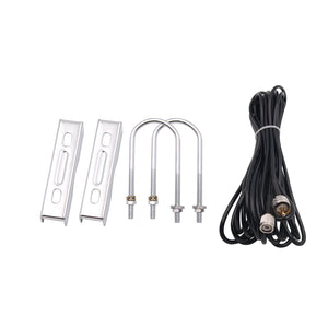 1/4 FM Transmitter Antenna Kit Outdoor Antenna Aluminum Alloy 87-108MHz Five Center Frequency CZE-GP2