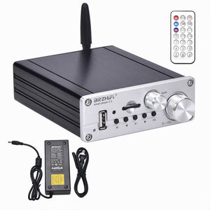 2.1 Channel Amplifier Bluetooth 5.0 HiFi Power Amp For U Disk TF Card USB Decode (24V Power Supply)