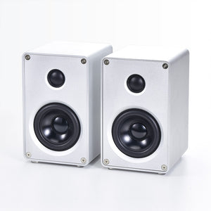 3" Passive Speakers Pair Bookshelf Speakers Stereo Aluminum Alloy Shell Wall Mount For Home Theater