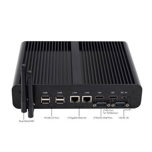 Mini Desktop Computer Fanless Mini PC Industrial Control Computer For Intel NUC i7-5500U 2.4GHz CPU