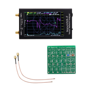 NanoVNA-F Vector Network Analyzer 10K-1500MHz 4.3&quot; IPS Thumbwheel Version Hardware V2.3 +RF Demo Kit