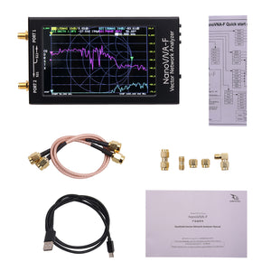 NanoVNA-F Vector Network Analyzer 10K-1500MHz 4.3&quot; IPS Button Version Hardware V3.1 + RF Demo Kit