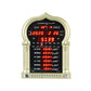 Muslim Azan Clock Digital Islamic Mosque Prayer Alarm Ramadan Qibla Wall Clock HA-5115 Gold