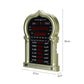 Muslim Azan Clock Digital Islamic Mosque Prayer Alarm Ramadan Qibla Wall Clock HA-5115 Gold
