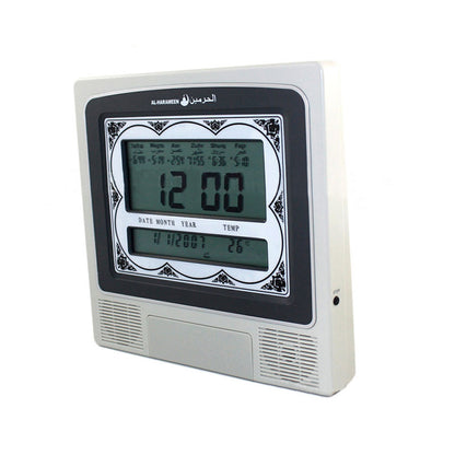 Muslim Azan Clock Digital Islamic Mosque Prayer Alarm Ramadan Table Clock Time Reminder HA-4012