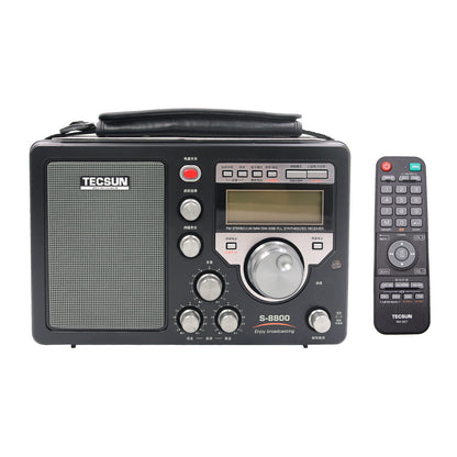 Original TECSUN S-8800 PLL DSP AM/FM/LW/SW All band SSB Radio Receiver Stereo + Remote Control
