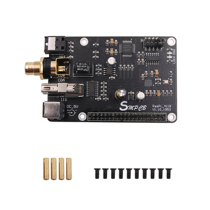 AK4118 Coaxial HiFi Sound Card DAC I2S Interface DSD 32Bit PCM384 DSD128 For Raspberry Pi 2B 3B 3B+