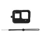 Silicone Camera Case Silicone Protective Case Cover with Wrist Strap For GoPro HER08 PU428