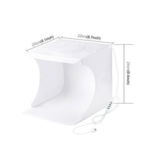Photo Tent Box Portable Photo Studio Light Box Kit with 6-Color Backgrounds (20cm Ring LED) PU5023