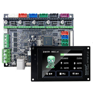 Makerbase MKS Robin Nano 3D Printer Motherboard ARM Control Board with 3.5 Inch Touch Screen