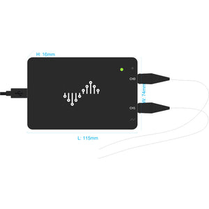 DSCope U2B100 Portable Oscilloscope 2 Channel 100MHz 1GSa/s Sample Rate 32Kbits Memory USB2.0