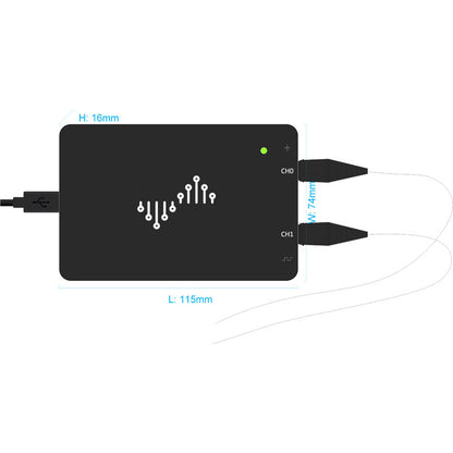 DSCope U2B100 Portable Oscilloscope 2 Channel 100MHz 1GSa/s Sample Rate 32Kbits Memory USB2.0
