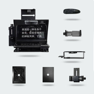 Camera Mobile Phone Teleprompter Portable Prompter 147x126mm Screen for Interview Shoot Video Live