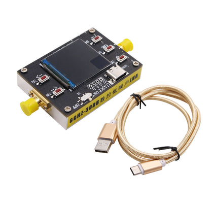 20MHz-6GHz Programmable Gain Amplifier Low Noise 31.75DB Dynamic Range w/ CNC Aluminum Alloy Shell