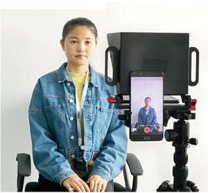 Mobile Phone Teleprompter TY-K2 Portable Smartphone Prompter for Short Video Shot Live Interview
