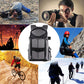 14W Solar Power Backpack Camera Backpack Bag Anti-Theft Large Capacity w/ Headphone USB Hole PU5012H