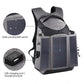 14W Solar Power Backpack Camera Backpack Bag Anti-Theft Large Capacity w/ Headphone USB Hole PU5012H