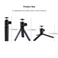 Mini Tripod Metal Desktop Tripod with Ball Head Mount For Cellphones DSLR Camera PKT44