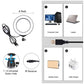 6.2&quot; Ring Fill Light Dimmable LED Fill Light with Ball Head Remote Control For Video Live PU429B