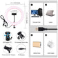 10.2&quot; LED Fill Light Dimmable Ring Light w/ Remote Control Phone Holder Ball Head 46 LED Bead PU430F