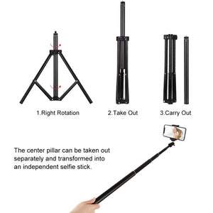 65&quot;/1.65m Fill Light Tripod Stand Mount For Livestream Vlogging Video Light Live Broadcast PU450B
