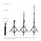 42.4&quot; Light Tripod Stand For Livestream Fill Light Vlogging Video Light Live Broadcast Kits PU419