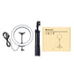 42.4&quot; Tripod Stand + 10.2&quot; LED Ring Light w/ Cold Shoe Tripod Ball Head &amp; Phone Clamp PKT3044
