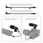 Smartphone Video Rig w/ Microphone &amp; Studio Light &amp; Tripod Head For iPhone Galaxy Xiaomi HTC PKT3022