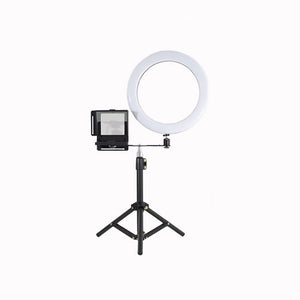 Smartphone Teleprompter Portable DSLR Camera Prompter with Tripod Plate 34cm Fill Light for Live