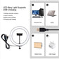 1.1m Selfie Ring Light Tripod Mount + 10.2&quot;/26cm Dimmable LED Ring Fill Light Phone Holder PKT3035
