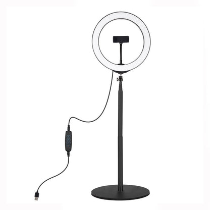 55.4&quot; Desktop Tripod Stand + 10.2&quot; Dimmable LED Ring Light w/ Tripod Ball Head &amp; Phone Clamp PKT3039