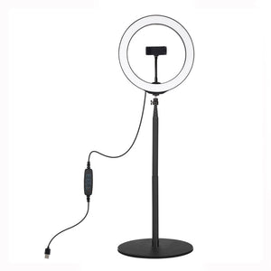 55.4&quot; Desktop Tripod Stand + Dual-Phone Bracket + 10.2&quot; LED Ring Light w/ Tripod Ball Head PKT3040