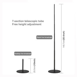 55.4&quot; Desktop Tripod Stand + Dual-Phone Bracket + 10.2&quot; LED Ring Light w/ Tripod Ball Head PKT3040