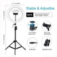 11.8&quot; Dimmable LED Ring Light with Tripod Stand 1.1m w/ Tripod Ball Head &amp; Phone Clamp PKT3050