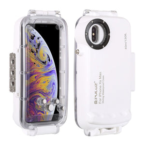 40m/130ft Waterproof Phone Case Diving Phone Case Housing Video Taking For iPhone XS Max PU9006