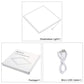 Acrylic Shadowless Lamp Shadowless Light Panel Bottom Light White Light Effective Area 20x20cm PU5136