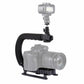 DSLR Stabilizer w/ Tripod Head &amp; Phone Clamp &amp; Quick Release Buckle &amp; Long Screw For SLR PU3006