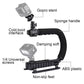 Camera Stabilizer w/ Fill Light &amp; Mic &amp; Cold Shoe Tripod Head For All SLR Home DV Cameras PKT3013
