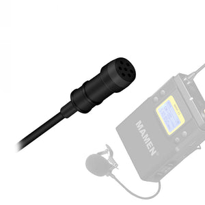 MAMEN WMIC-01 UHF Dual-Channel Wireless Microphone System 2 Transmitters 1 Receiver For Camera Phone