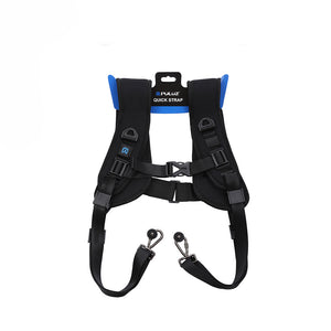 Double Shoulder Camera Strap Quick Release Soft Pad Foam Strap Belt for DSLR Digital Cameras PU6002