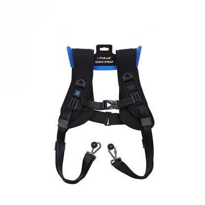 Double Shoulder Camera Strap Quick Release Soft Pad Foam Strap Belt for DSLR Digital Cameras PU6002