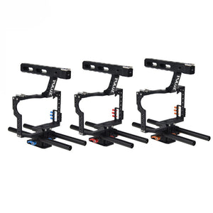 Camera Rig Cage Handheld Stabilizer For Sony A7/A7S/A7R/A7R II/A7S II Panasonic Lumix DMC-GH4 PU3010