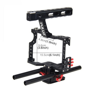 Camera Rig Cage Handheld Stabilizer For Sony A7/A7S/A7R/A7R II/A7S II Panasonic Lumix DMC-GH4 PU3010