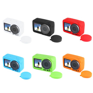 Silicone Protective Case with Lens Cover For DJI Osmo Action Camera PU330B