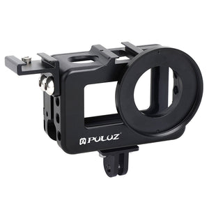 Camera Cage Aluminum Alloy w/ 52mm UV Lens &amp; Cold-shoe Base &amp; Base Adapter For DJI Osmo PU331B