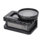 Camera Cage Aluminum Alloy w/ 52mm UV Lens &amp; Cold-shoe Base &amp; Base Adapter For DJI Osmo PU331B