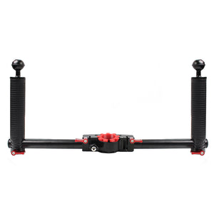 Dual Handheld Grip Stabilizer Aluminum Alloy For DJI RONIN-S/MOZA/Zhi Yun/FeiyuTech Gimbal PU270
